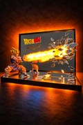 Kamehameha!!! - Goku Super Sayan brise la glace!| Diorama lumineux 3D