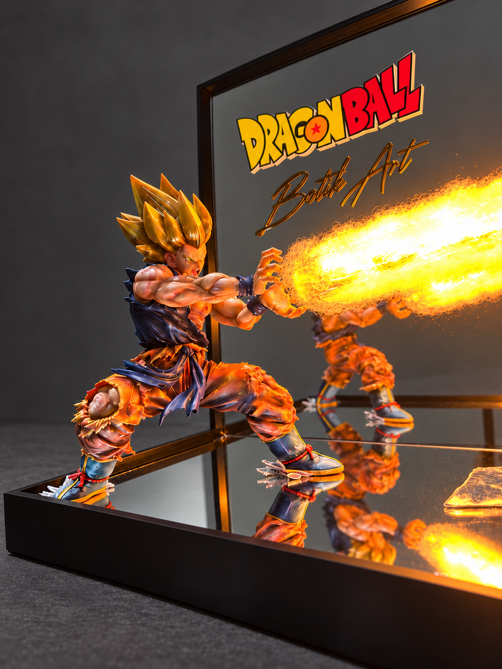 Kamehameha!!! - Goku Super Sayan brise la glace!| Diorama lumineux 3D