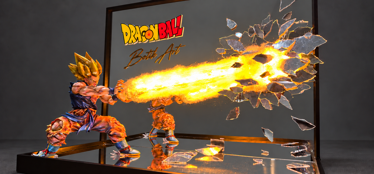 Kamehameha!!! - Goku Super Sayan brise la glace!| Diorama lumineux 3D